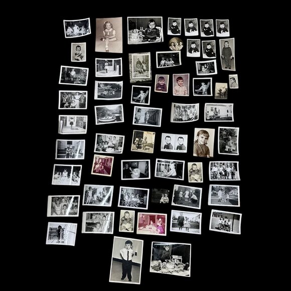 Vintage Kids Photos 1940s to 1980s Lot Of 56 Retro Photography Crafts Decor - Picture 2 of 9